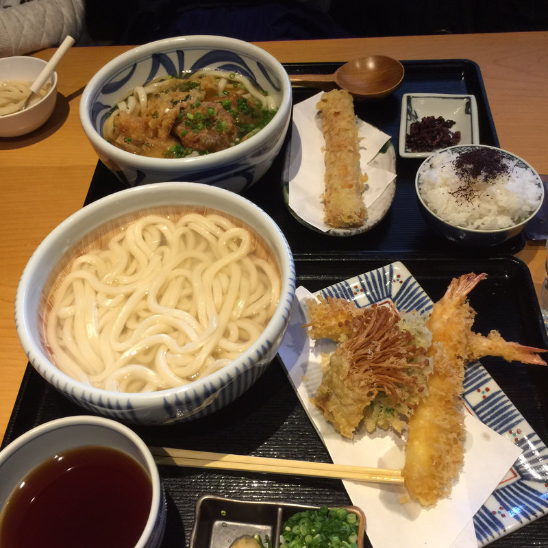 特製かしわ天ざるうどん(釜あげ饂飩 唐庵)