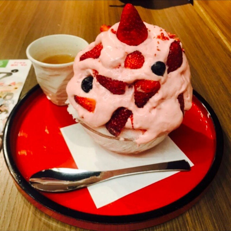 いちごかき氷(吾妻茶寮)