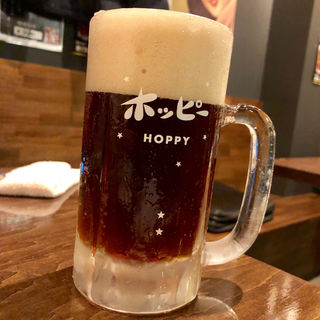 紹興酒×ホッピー(ピース餃子)