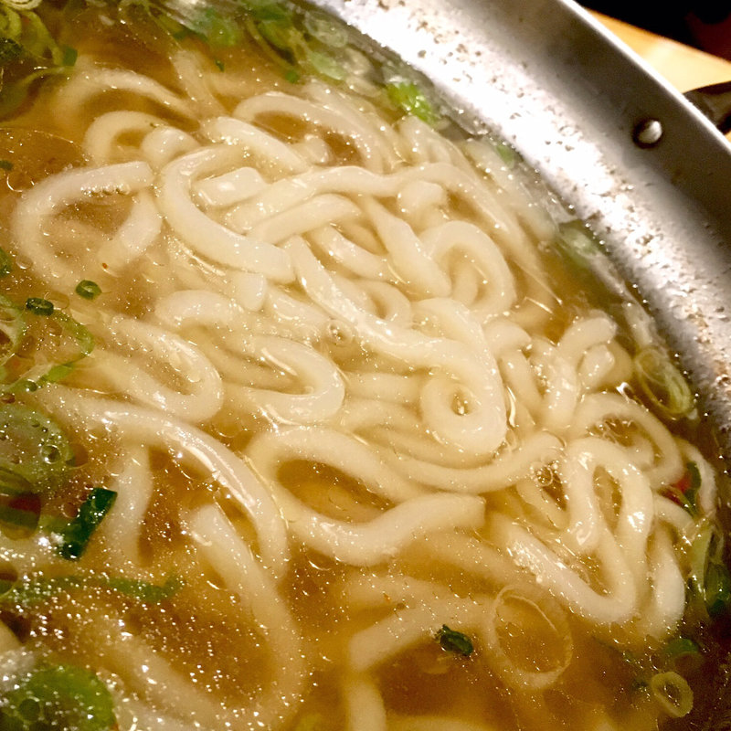 もつ鍋 具の追加 うどん麺(ウエスト舞松原店(うどん))
