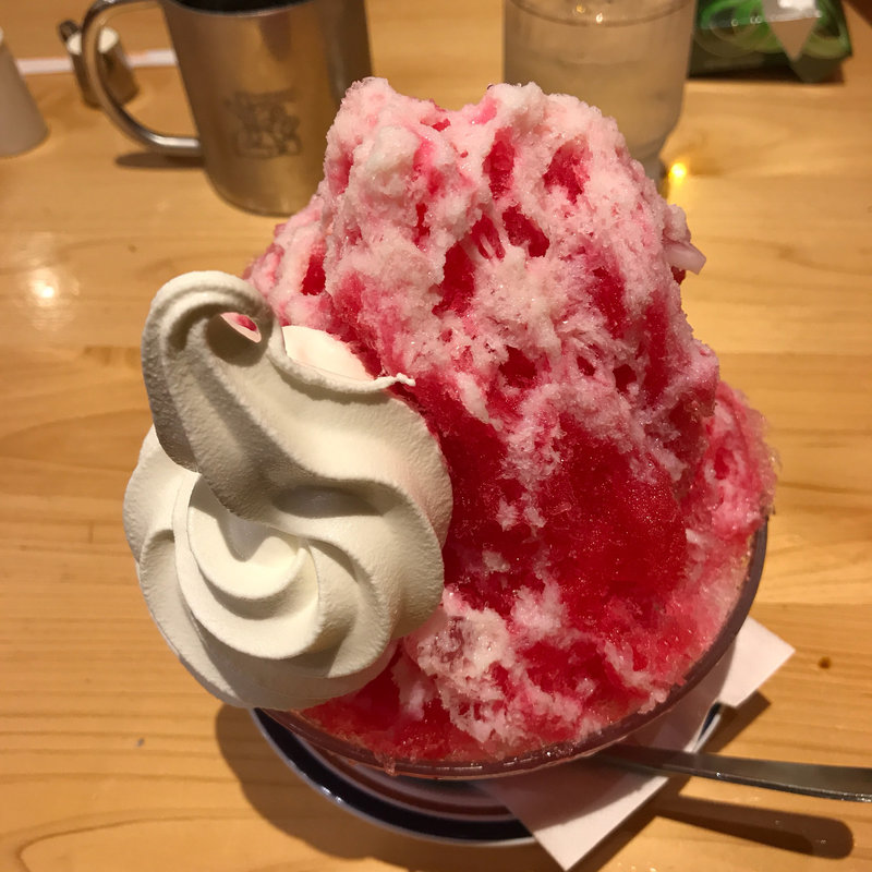 かき氷(コメダ珈琲店 四ツ橋新町店)