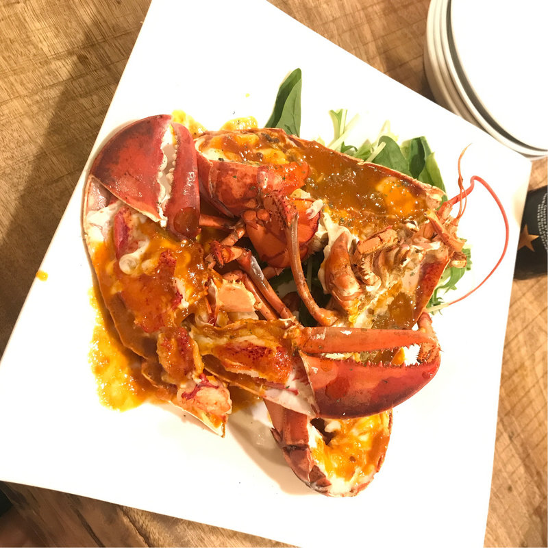 オマール海老 ガーリックバター(活海老バル orb 天満店 )