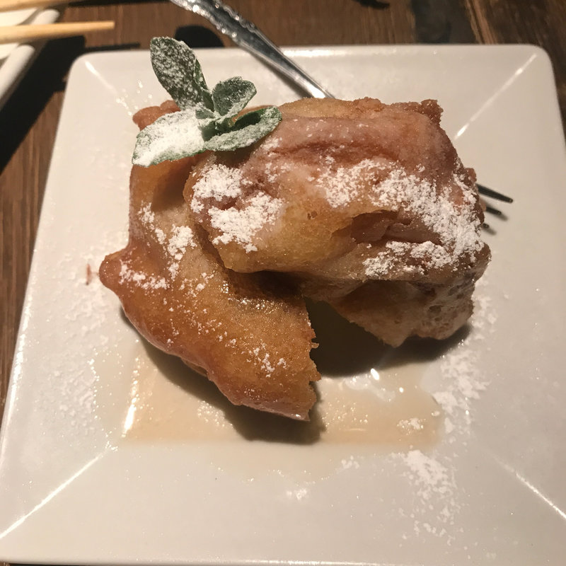 天ぷらアイス(炭火串焼 とりば 茶屋町店)