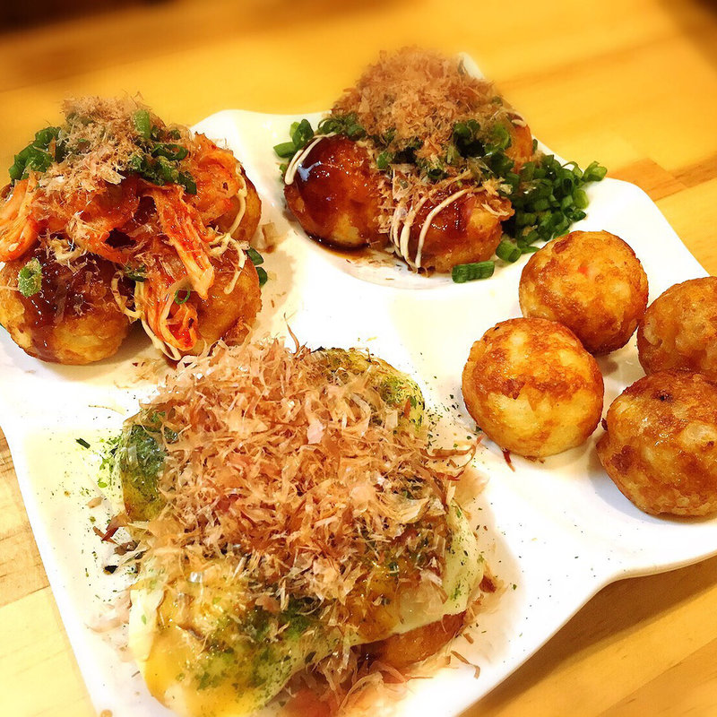 たこ焼き4種プレート(m&m)