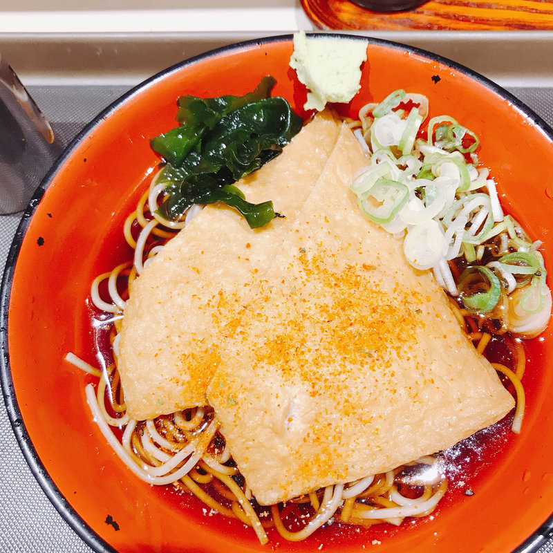 冷やしきつねそばうどん(名代 富士そば 恵比寿店 )