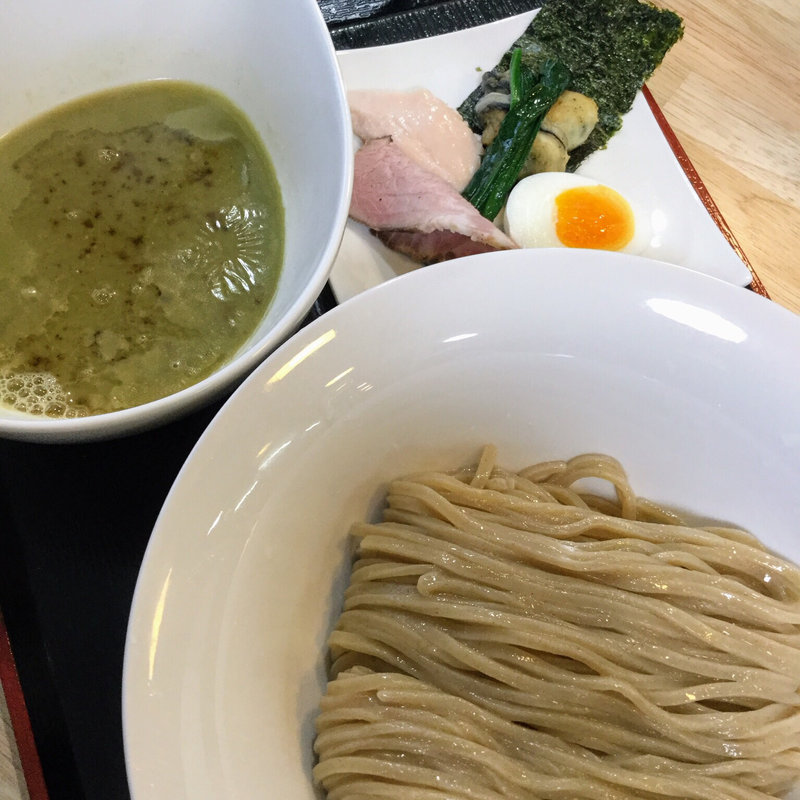 赤鶏と広島かきの白湯つけ麺(ガチ麺道場 )