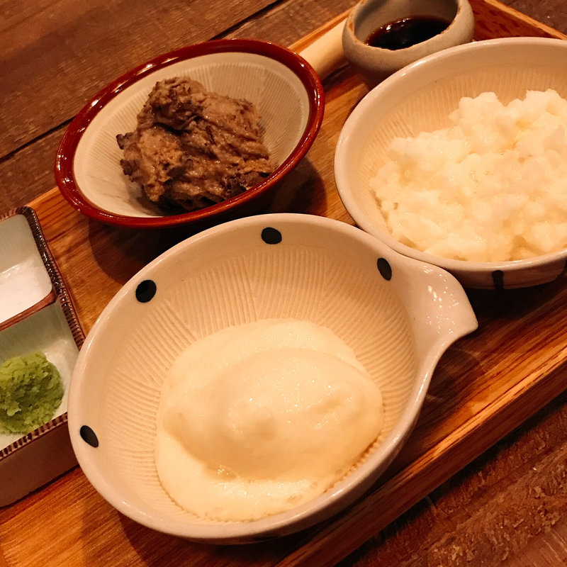 3種のとろろ食べ比べ(山芋の多い料理店 川崎店)