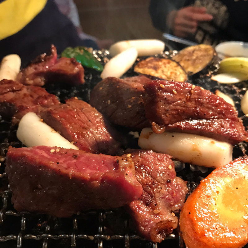 厚切りカルビ(炭火焼肉味千里)