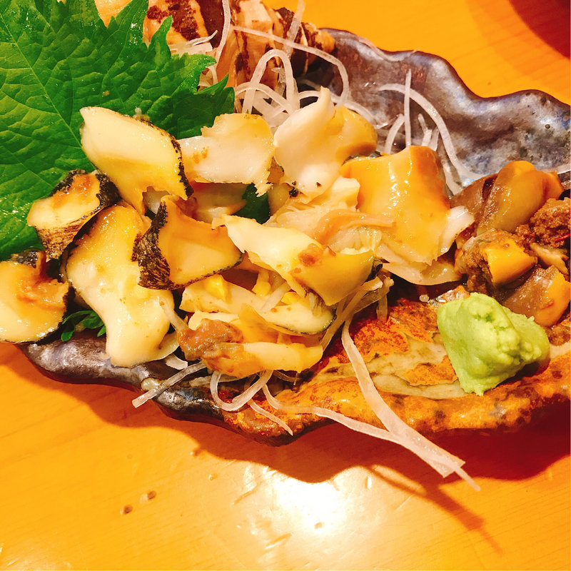 活つぶ貝刺し(甲州屋)