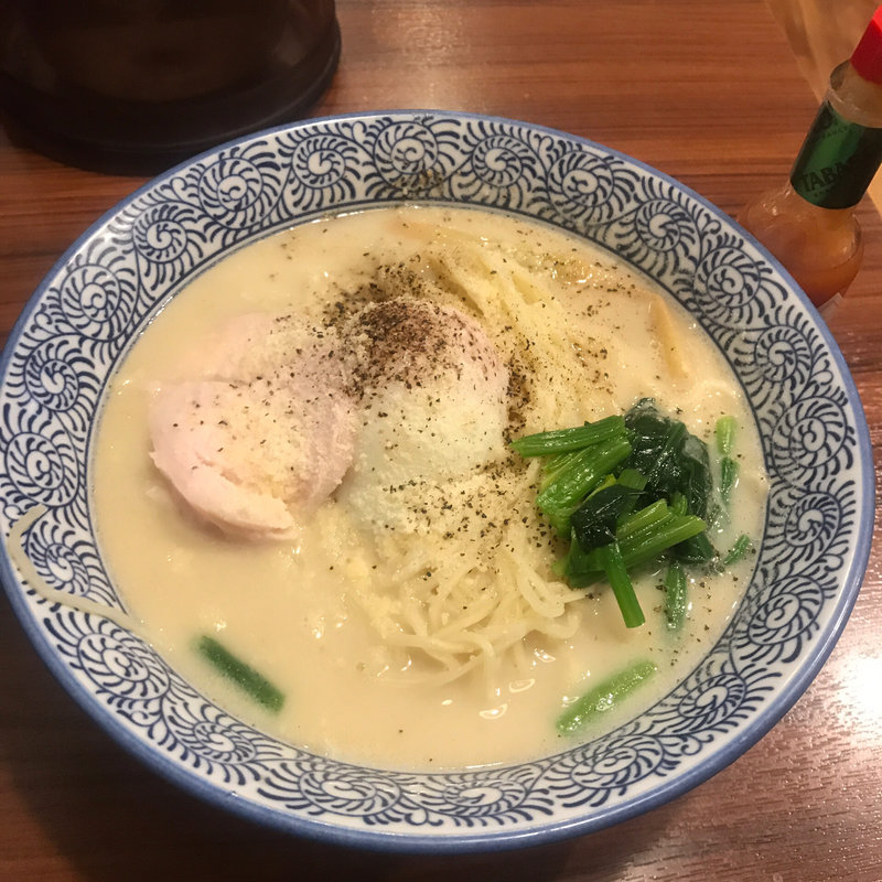 鶏ボナーラ(濃厚鶏そば 暁月 荻窪店 （ノウコウトリソバ アカツキ）)