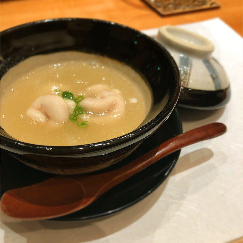 白子と聖護院大根のすり流し(小料理 そっせ)