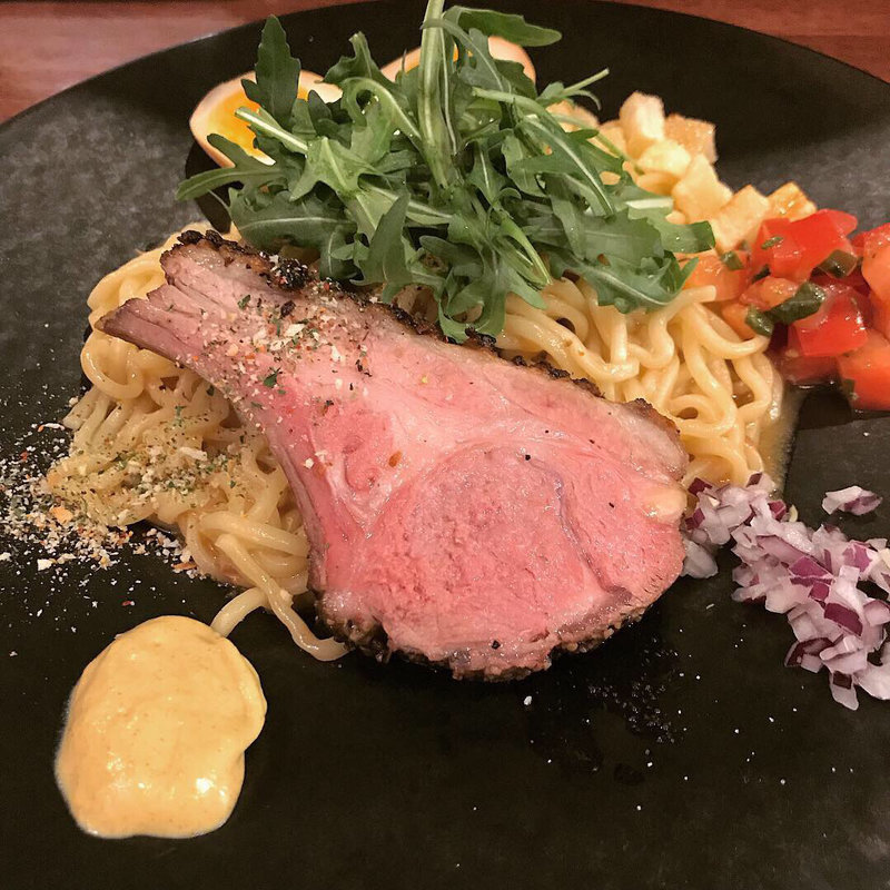 限定 ニュージーランド産仔羊のまぜそば(海老丸らーめん)