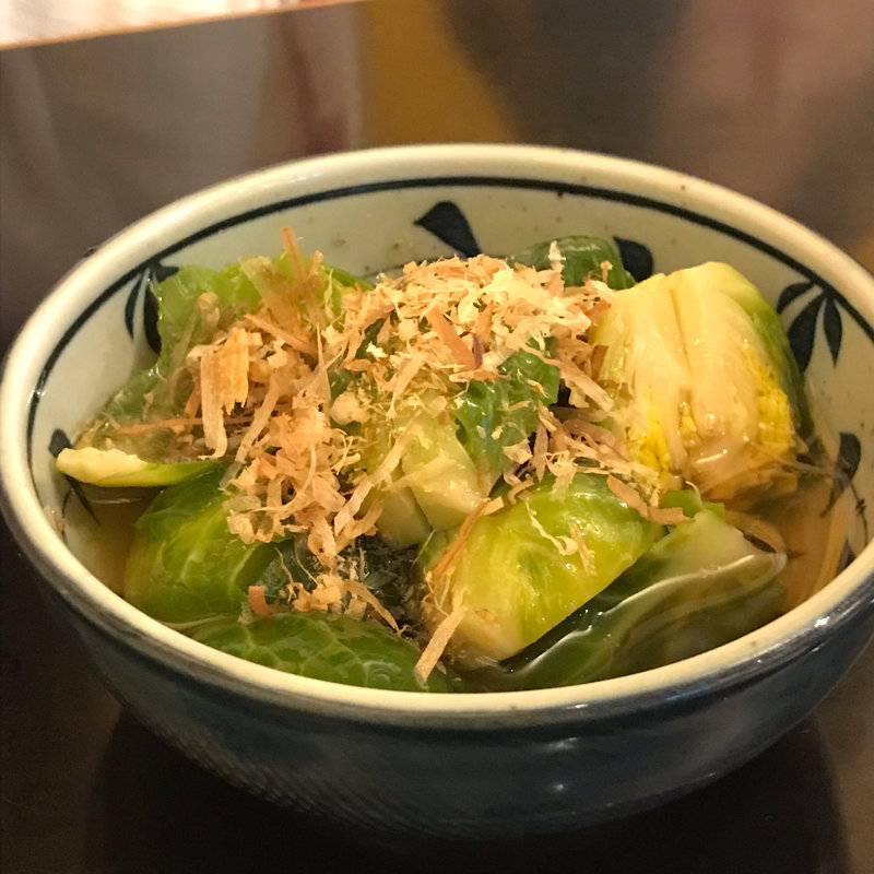 芽キャベツのおひたし(こま吉)