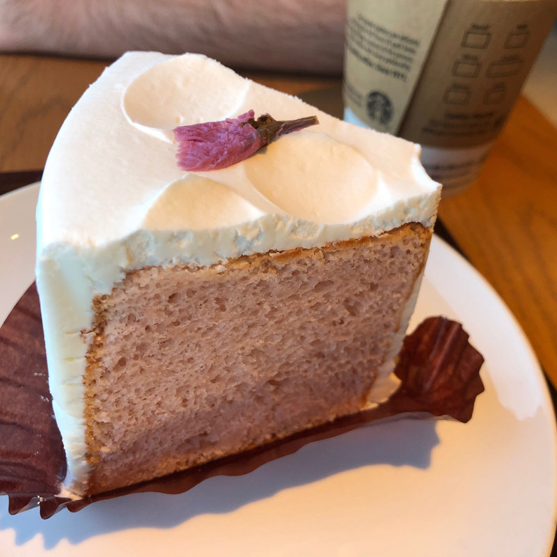 SAKURAFULシフォンケーキ(スターバックスコーヒー 所沢小手指バイパス店)