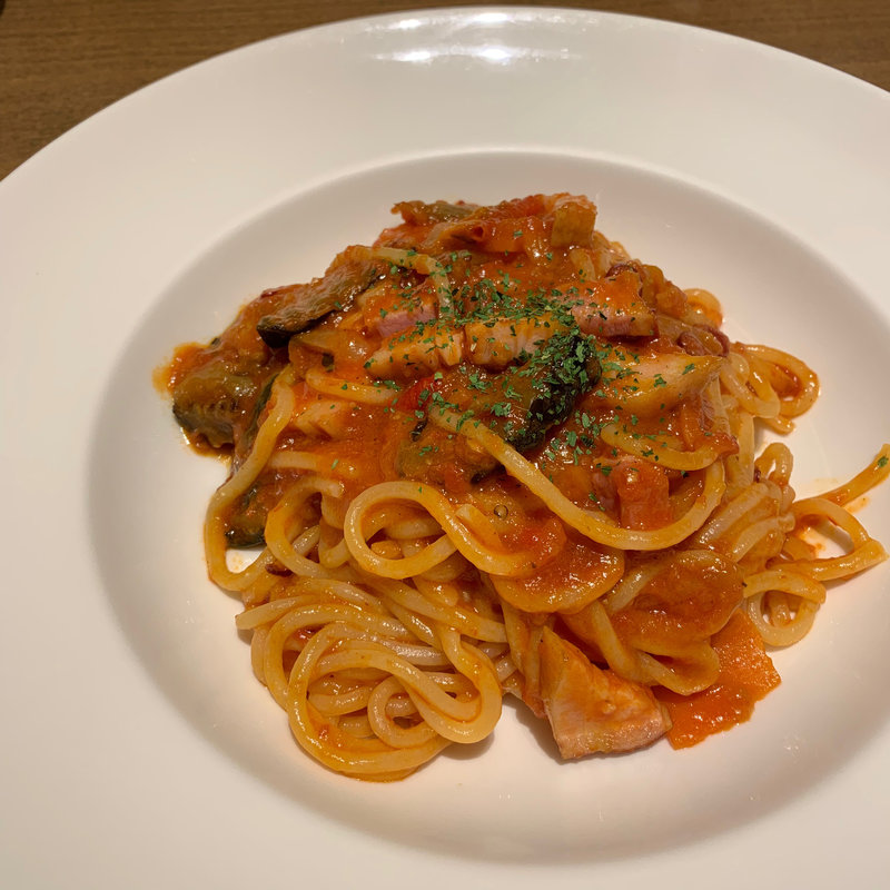 自家製カポナータのアラビアータ(PASTINOVA シャポー市川店)