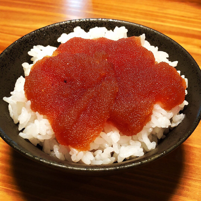 寒鱈子のせご飯(濁酒本舗てじまうる)