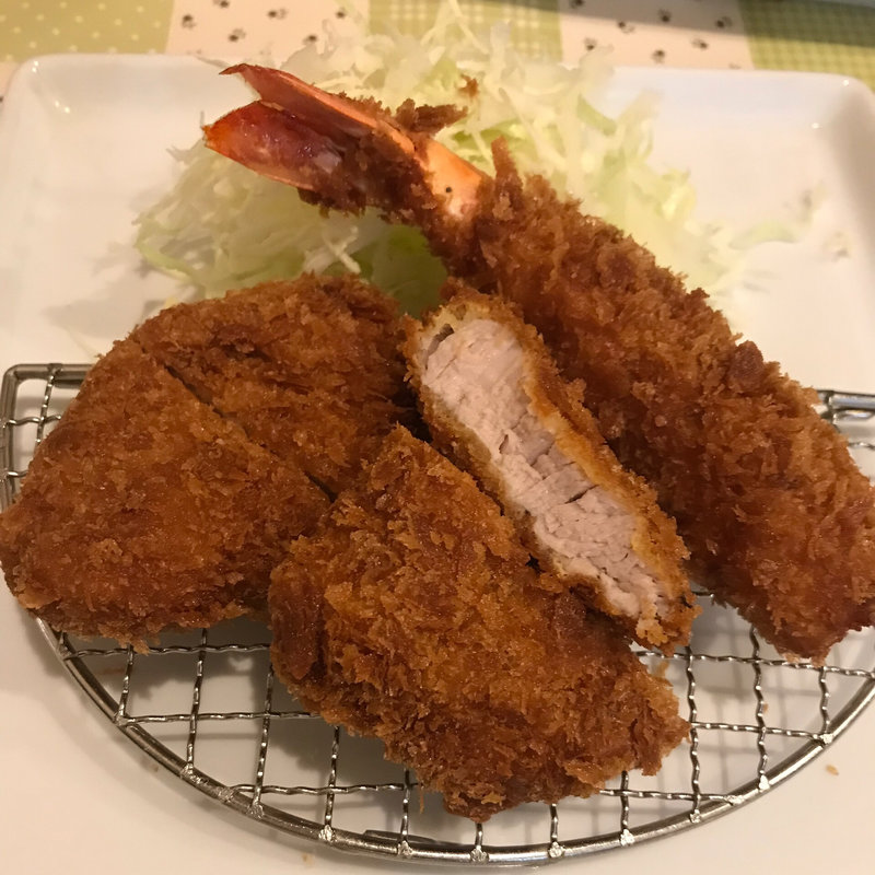 ヒレカツと海老フライ定食  ランチ(とんかつ　きのした )