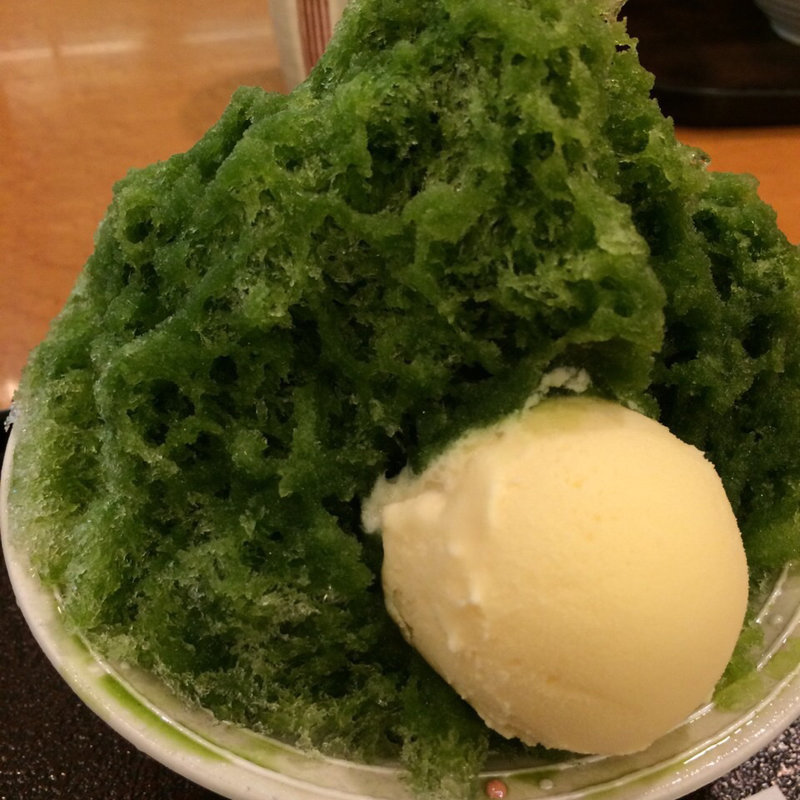 抹茶氷(ちもと　サン広場店)