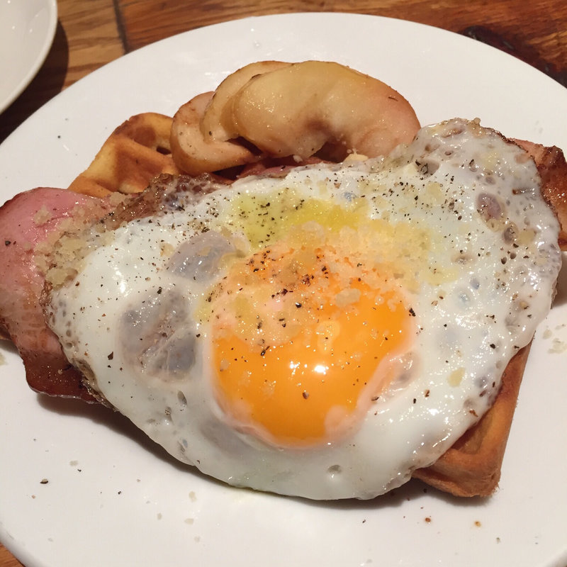 ランチセット (バターワッフル)(ラシーヌ)