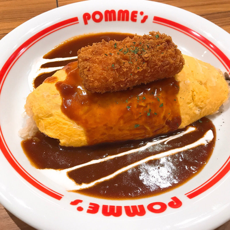 カニクリームコロッケのハヤシソースオムライス SS(ポムの樹 コピス吉祥寺店)