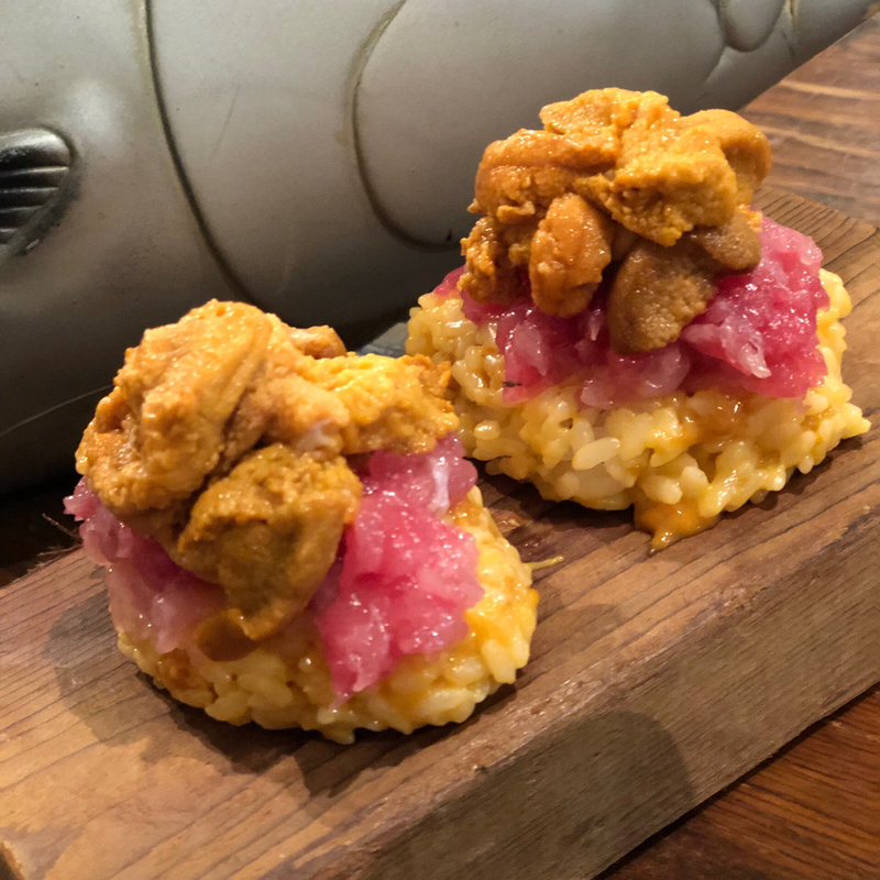 生ウニめしのネギトロのっけ(マグロマート 本店)