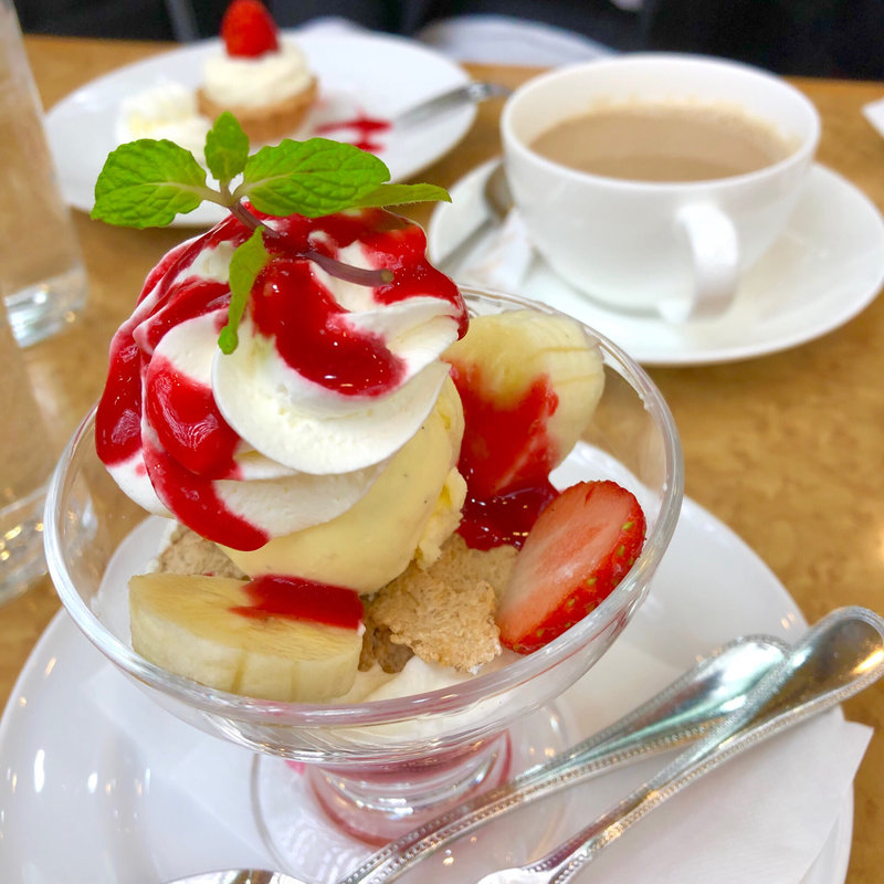 パスタセットの苺スイーツ(コージーコーナー お茶の水店 )