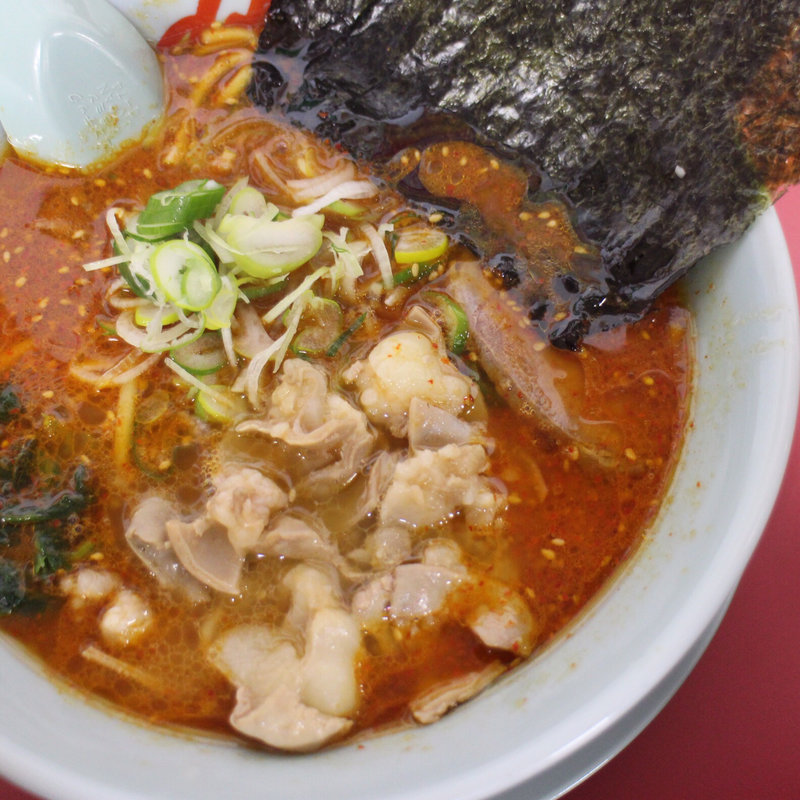 辛味噌ラーメン＋もつ増し(ラーメン山岡家 狸小路4丁目店)
