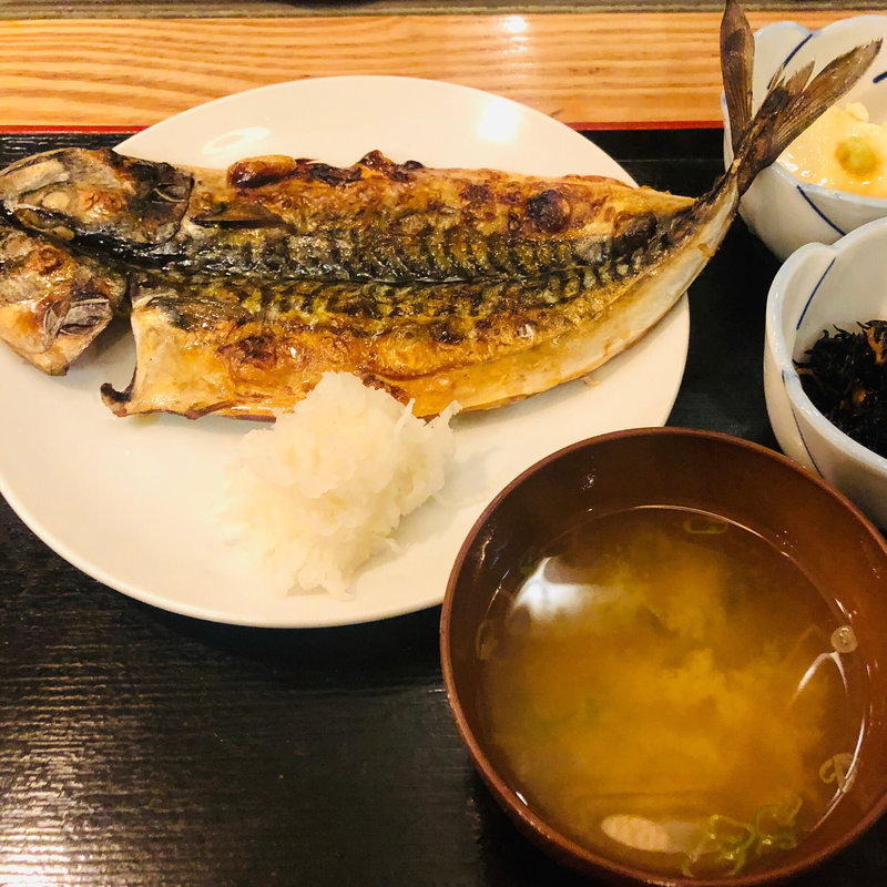 鯖の開き定食(なかめのてっぺん 丸の内)