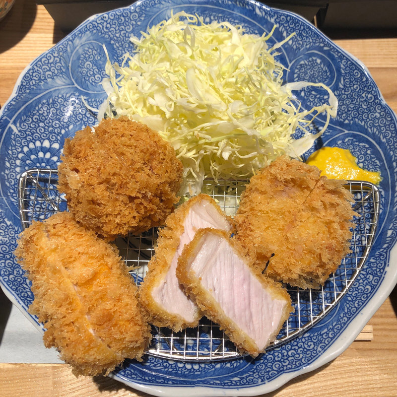 盛り合わせかつ定食(とんかつ 七井戸)