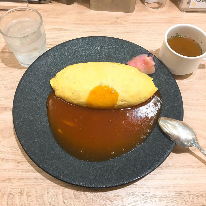 チキンオムライス(北極星四条河原町店)