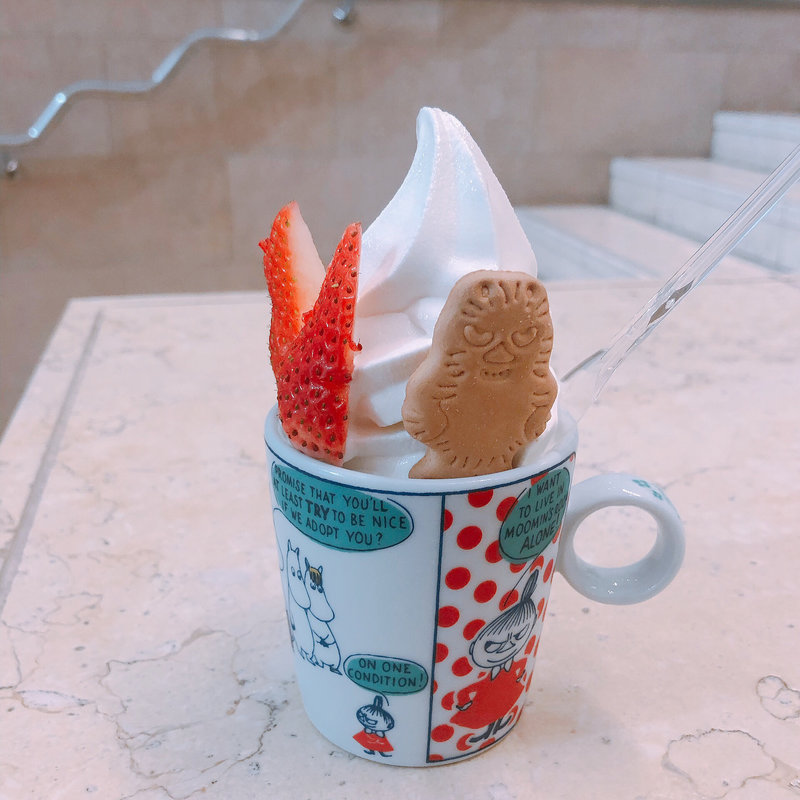 ムーミン展 ソフトクリーム(阪急百貨店)