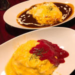 デミグラスソースのオムライス(ダイニングバー ルート 新宿店)