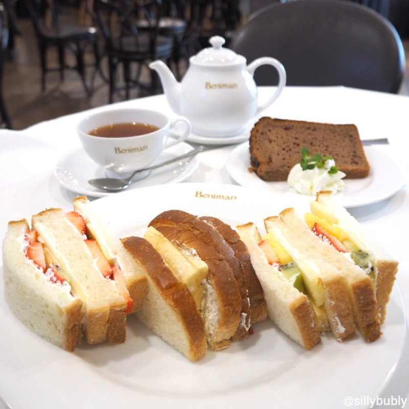 フルーツサンドウィッチセット(フルーツサロン ベニマン 神戸元町本店)