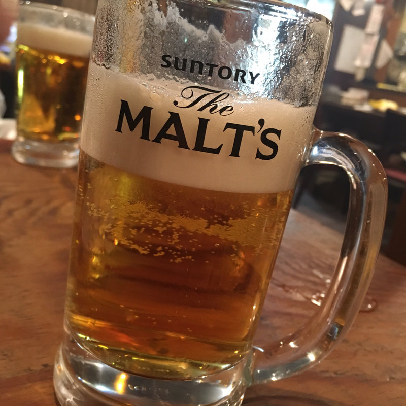 生ビール(焼肉炭鉱ホルモン 欽ちゃん 本店 札幌狸小路1丁目)