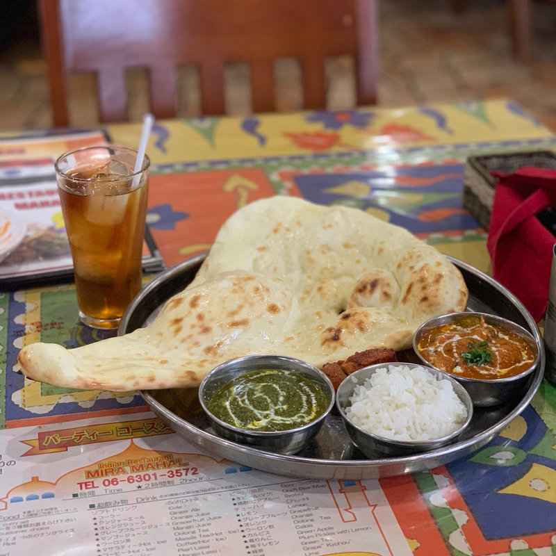 2種カレーセット(ナン・タンドリーチキン・ドリンク付)(ミラマハル加島)