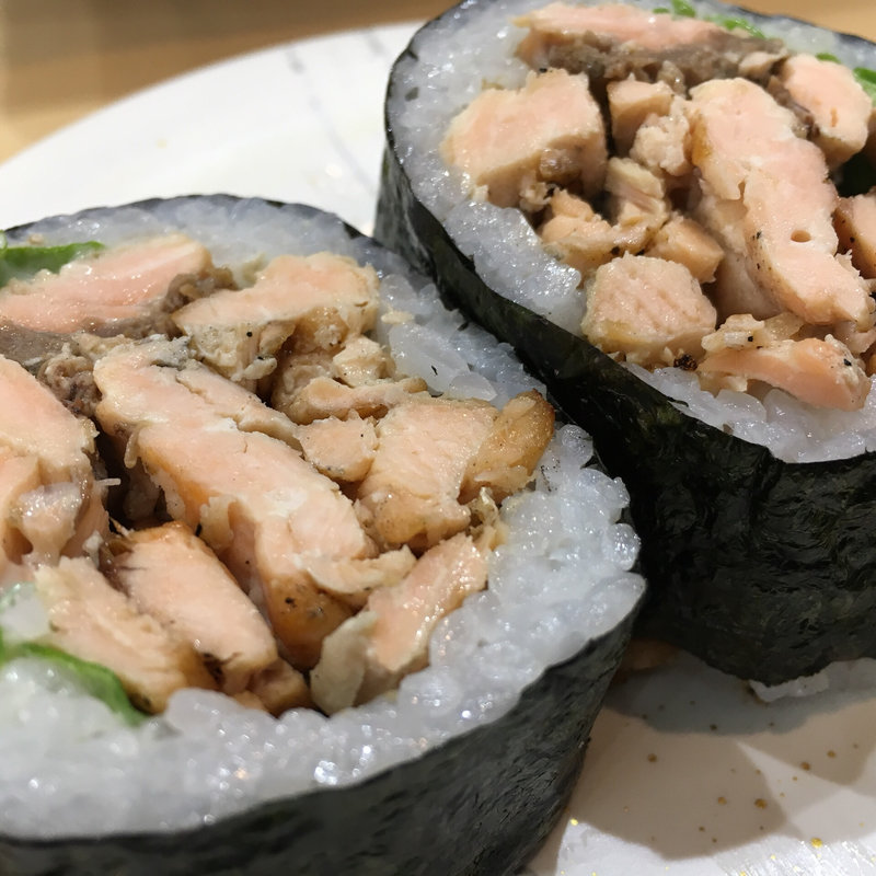 焼サーモンレタス巻(大河すし)