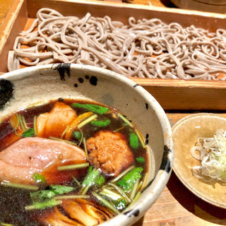 鴨汁そば切り(板蕎麦 香り家 恵比寿店)