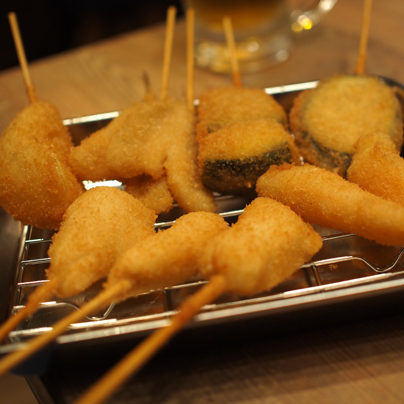 串カツ食べ放題90分(串カツ・ホルモン ニュー朝日 梅田お初天神店)