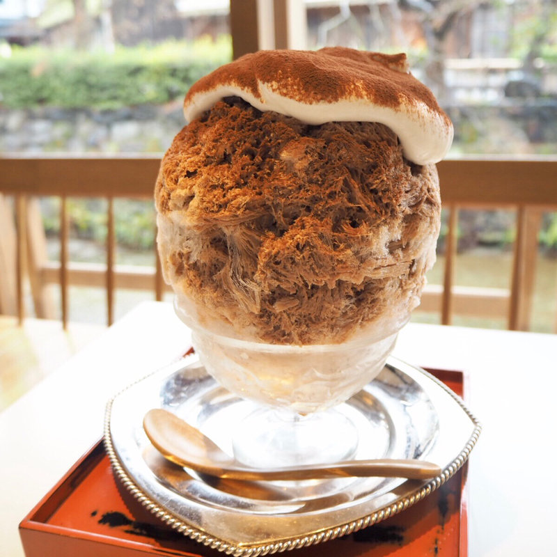 ショコラオランジェかき氷(お茶と酒　たすき )