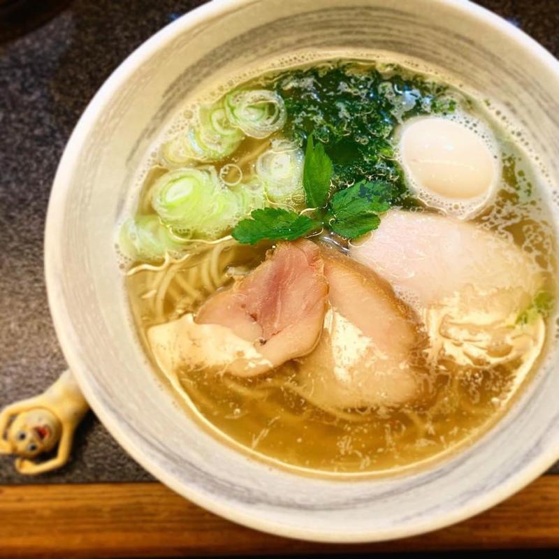海塩+味玉(満麺の笑み)