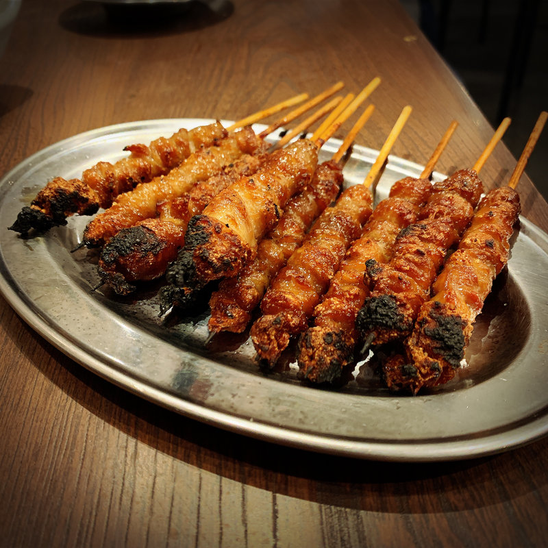 名物かわ焼き(炭火焼鳥研究所 中目黒店)