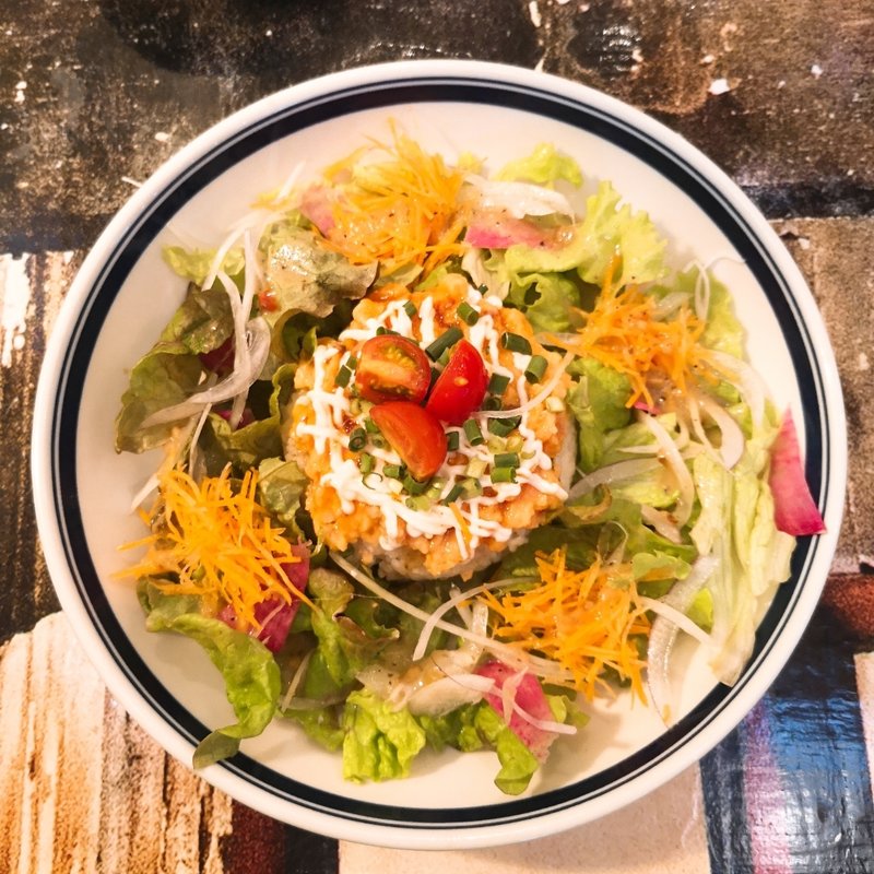 ねぎとろサーモン丼(友安製作所 カフェアンドバー （友安製作所 Cafe&Bar） )