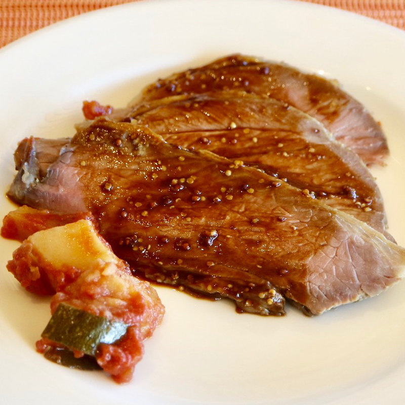 仔羊のロースト南仏野菜の煮込み(ブラッセリー フローラ)