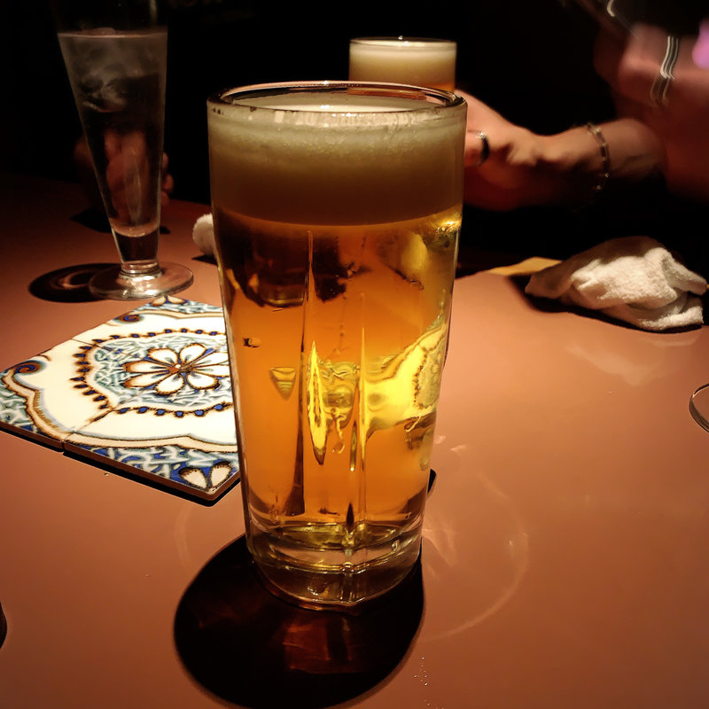 生ビール(なっぱごちそう 目黒)