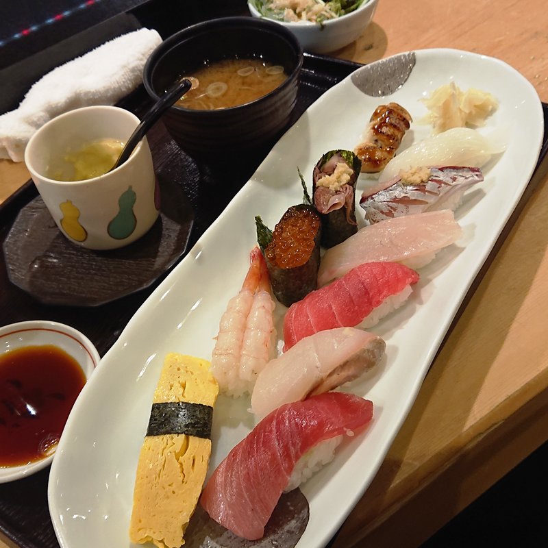 おすすめ握り(築地すし 川崎日航ホテル店)