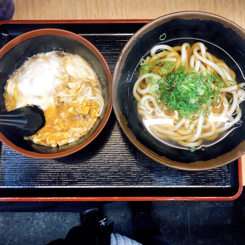 親子丼とうどんセット(道楽うどん本店)