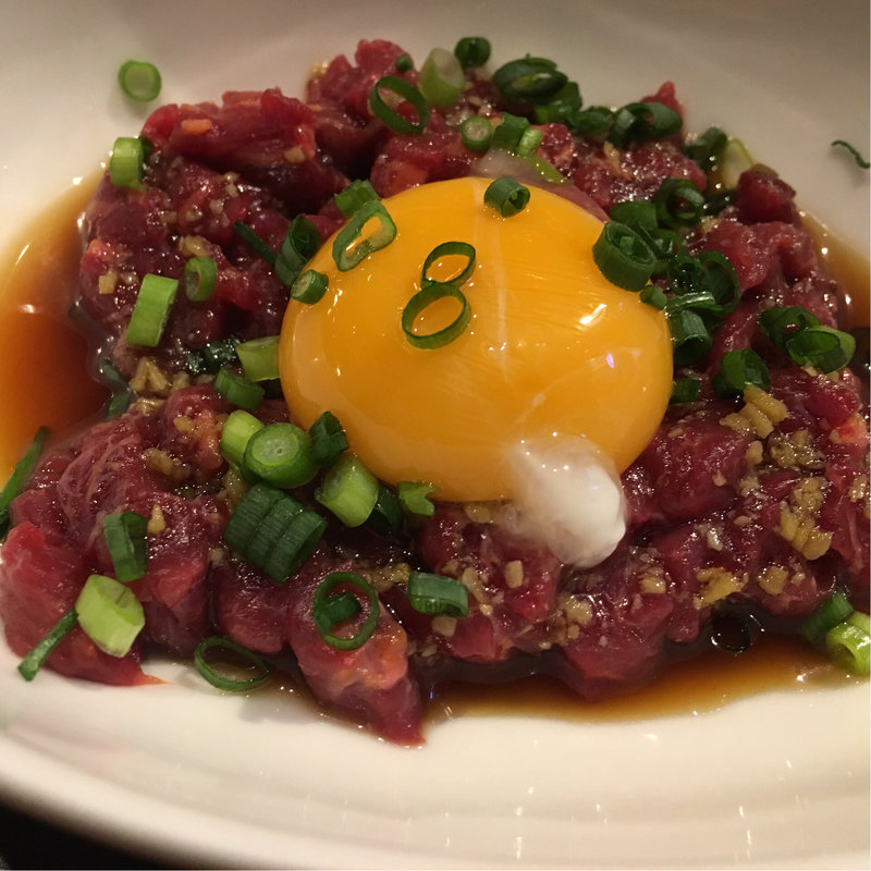 馬刺しユッケ(牛タン木村屋 溝の口本店)