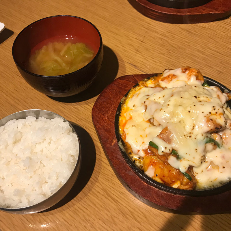 ダッカルビチキンランチセット(ハンアリ(壺) 末広町店)
