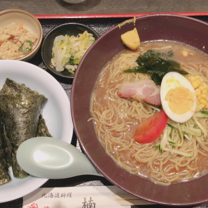 冷やし味噌ラーメン(北海道料理楠)
