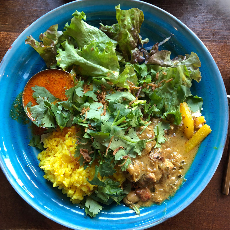 カレーWパクチートッピング(グッドラックカリー )